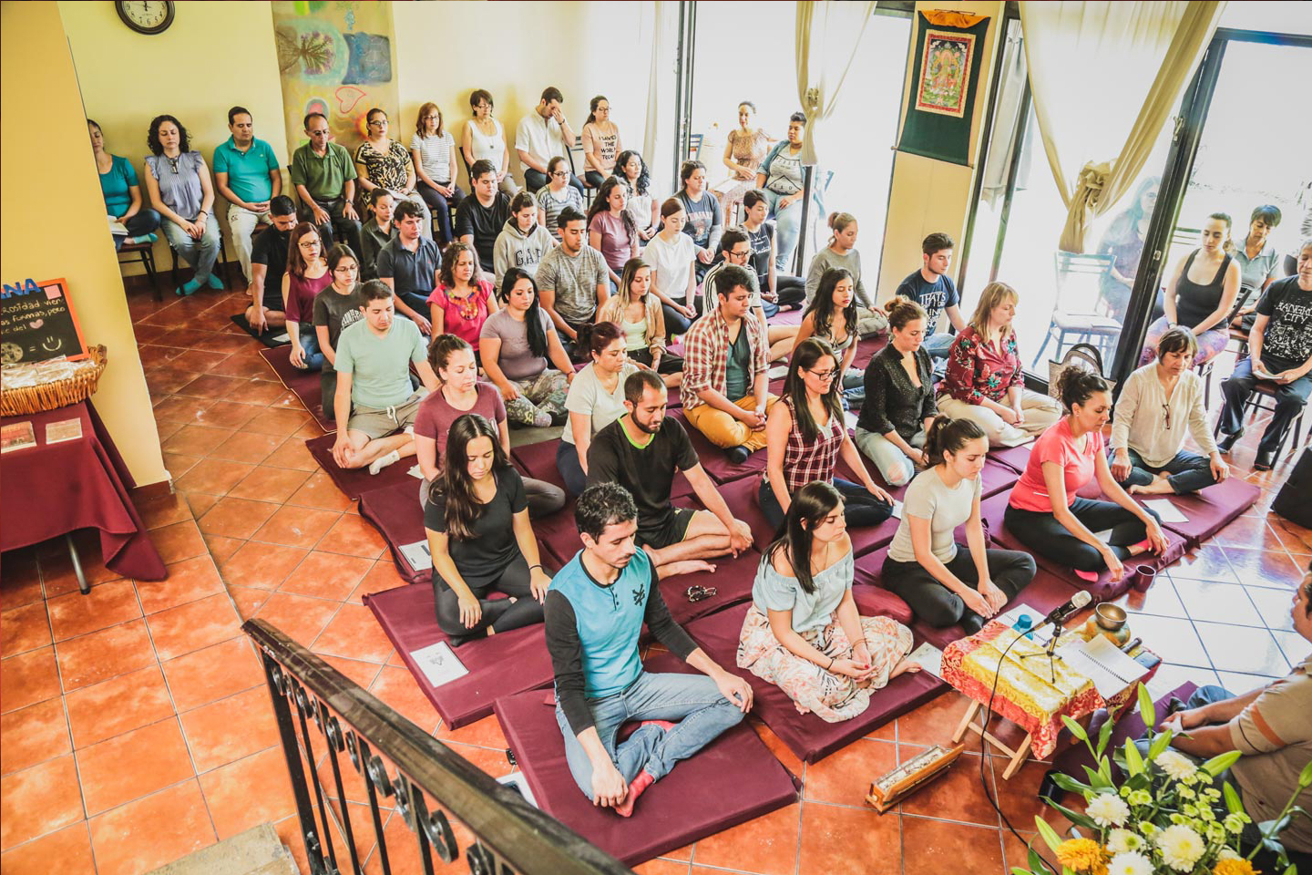 Sesión de aprendizaje de meditación